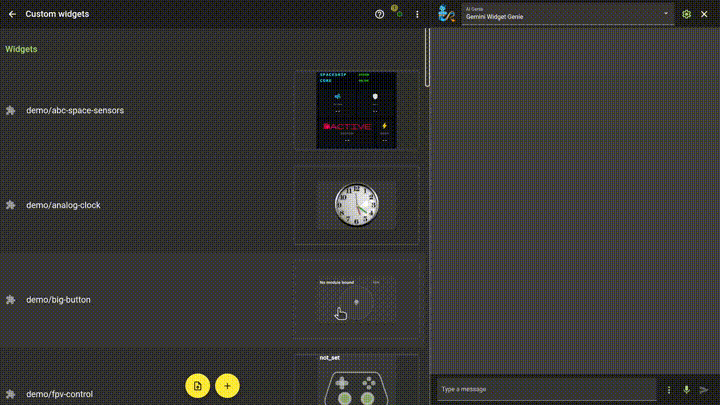 The making of Space Invaders Widget: Refining controls with natural language
